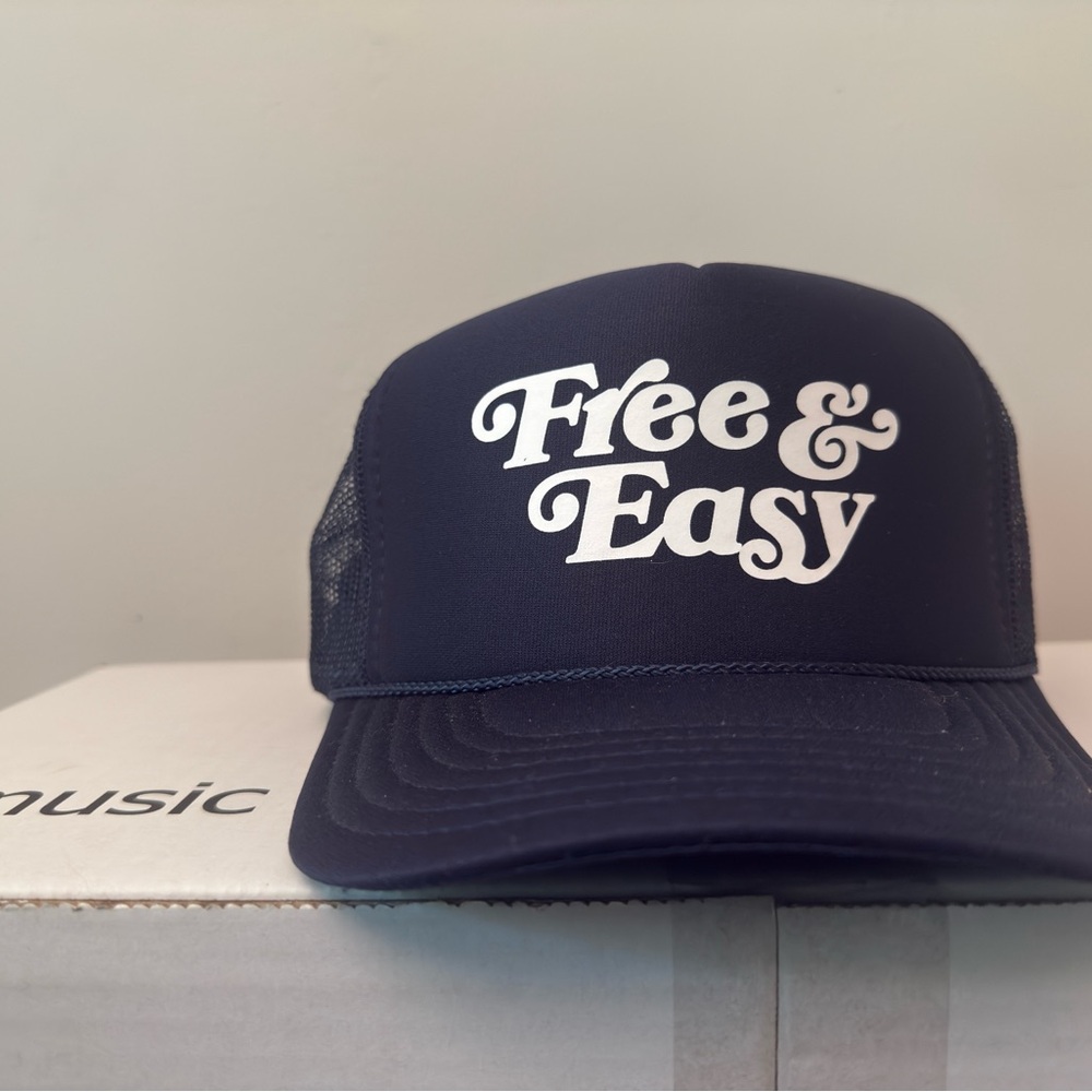 Free & Easy Navy Trucker Hat